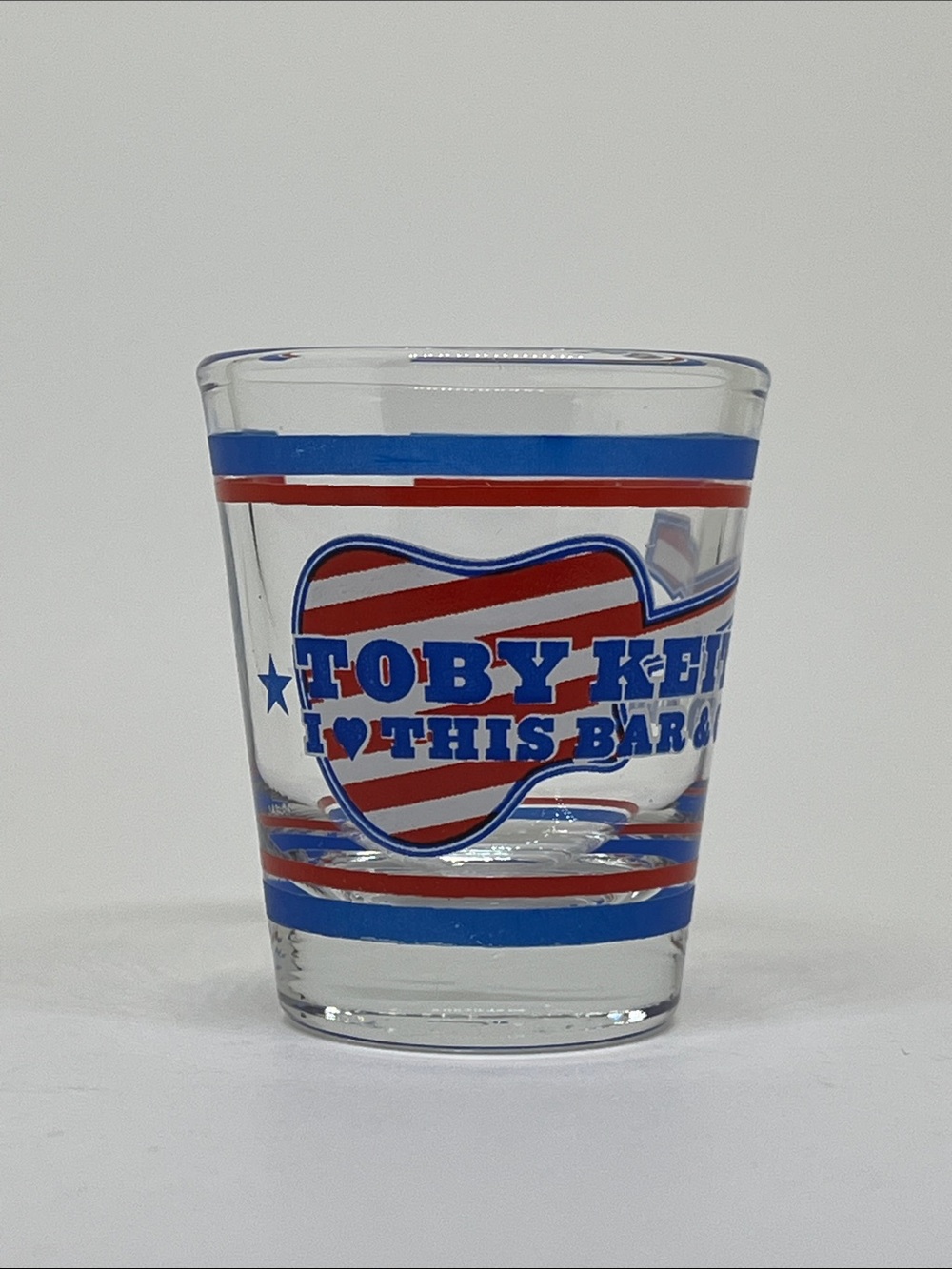 “Toby Keith’s I 💙 This Bar & Grill” Red, White & Blue Shot Glass